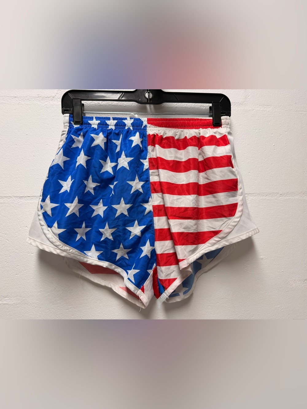 MarleyLilly Patriotic Star & Stripe Athletic Shorts - Red, White & Blue